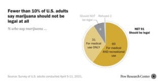 cannabis legalisatie steun VS