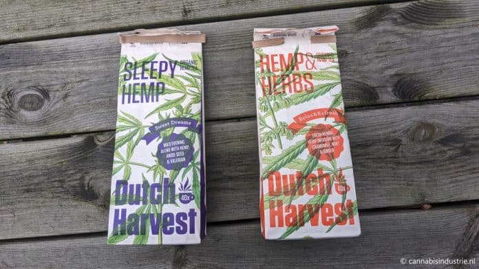 Dutch Harvest thee hemp en herbs sleepy hemp review gebruikservaring