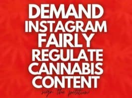 instagram petitie cannabisindustrie