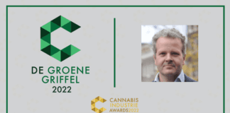 Bart de Koning winnaar persprijs De Groene Griffel 2022 De Groene Griffel 2022 Bart de Koning Cannabis Industrie Awards