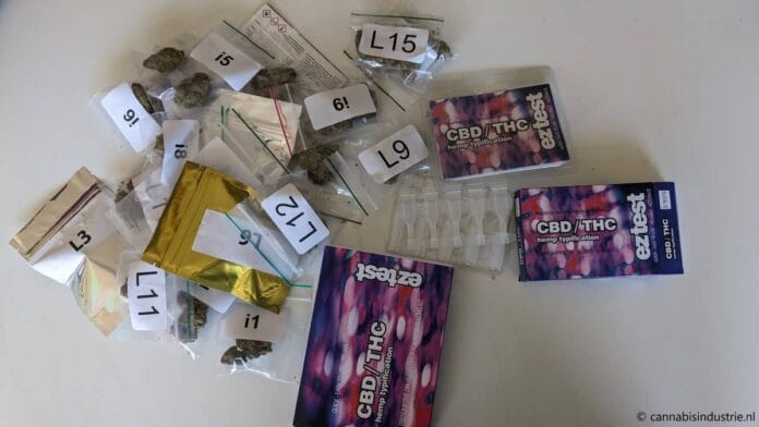 EZ test campagne CBD THC banner