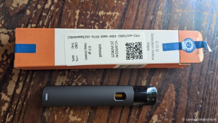 CanAdelaar wietexperiment vape pen indica